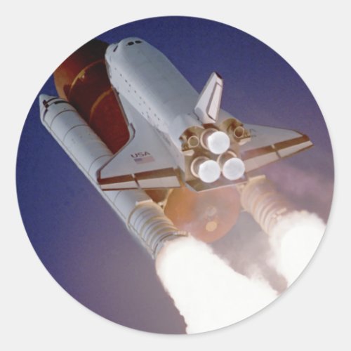 Space Shuttle Atlantis Classic Round Sticker