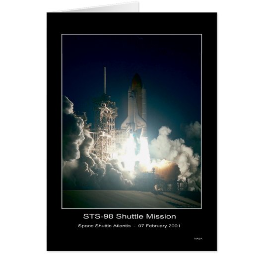 Space Shuttle Atlantis Lift-off - February 7, 2001 Cards (Front)