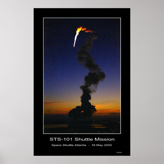 Space Shuttle Atlantis Lift off – May 19, 2000 Poster