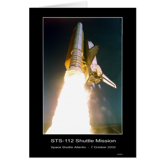 Space Shuttle Atlantis Lift-off – October 7, 2002  Cards (Front)