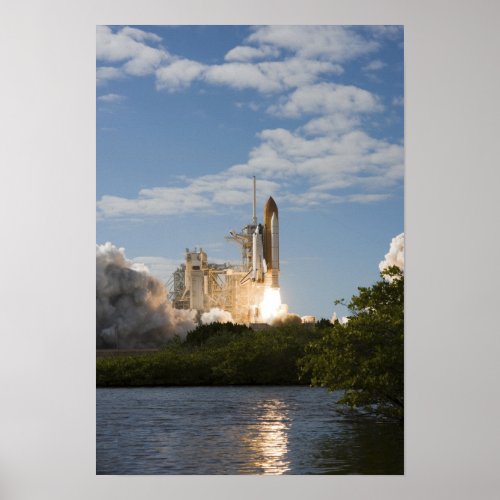 Space Shuttle Atlantis lifts off 10 Poster