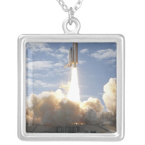 Space Shuttle Atlantis lifts off 10 Silver Plated Necklace