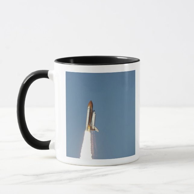 Space Shuttle Atlantis lifts off 11 Mug (Left)