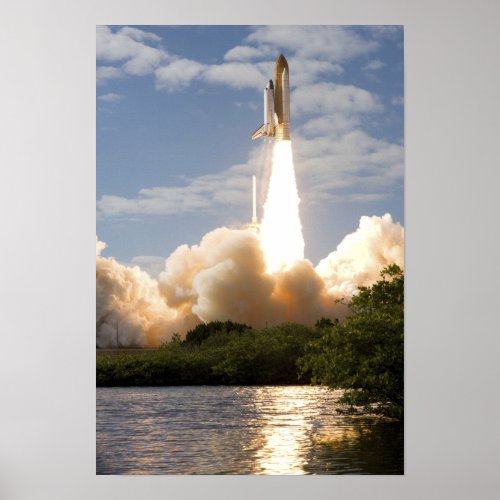 Space Shuttle Atlantis lifts off 11 Poster