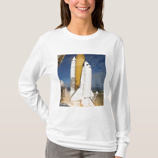 Space Shuttle Atlantis lifts off 12 T-Shirt (Front)