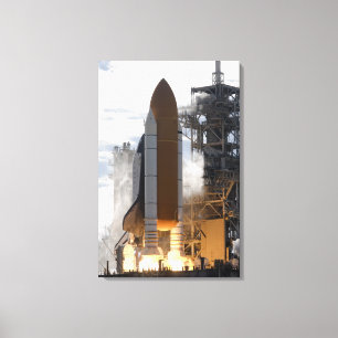 Space Shuttle Atlantis lifts off 13 Canvas Print