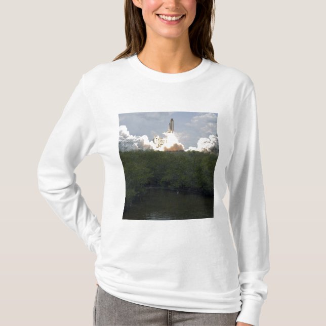 Space Shuttle Atlantis lifts off 13 T-Shirt (Front)