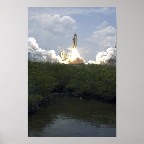 Space Shuttle Atlantis lifts off 14 Poster