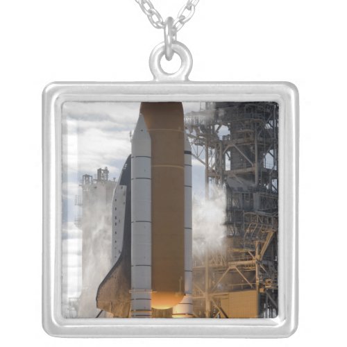 Space Shuttle Atlantis lifts off 15 Silver Plated Necklace