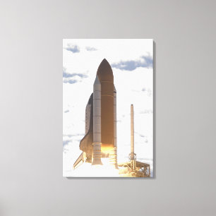 Space Shuttle Atlantis lifts off 16 Canvas Print