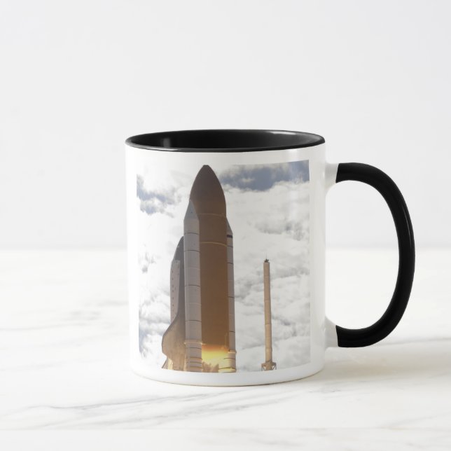 Space Shuttle Atlantis lifts off 16 Mug (Right)