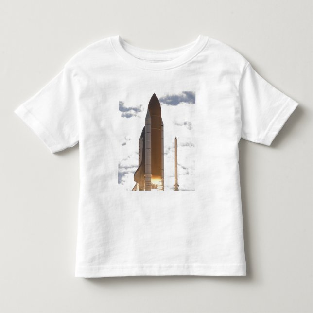Space Shuttle Atlantis lifts off 16 Toddler T-shirt (Front)