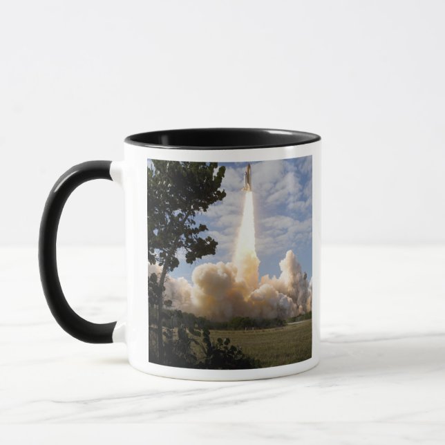 Space Shuttle Atlantis lifts off 19 Mug (Left)