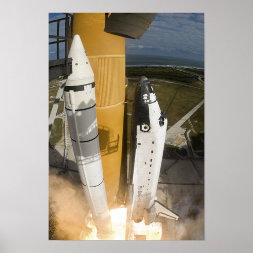 Space Shuttle Atlantis lifts off 19 Poster
