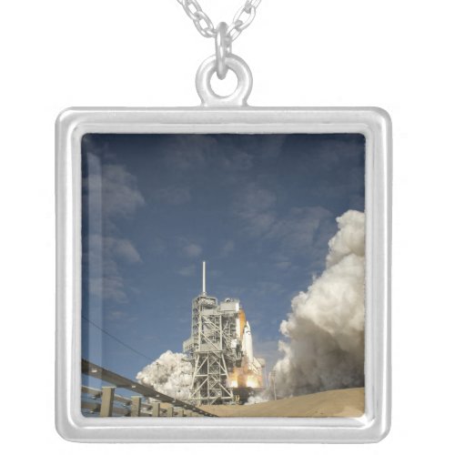 Space Shuttle Atlantis lifts off 20 Silver Plated Necklace