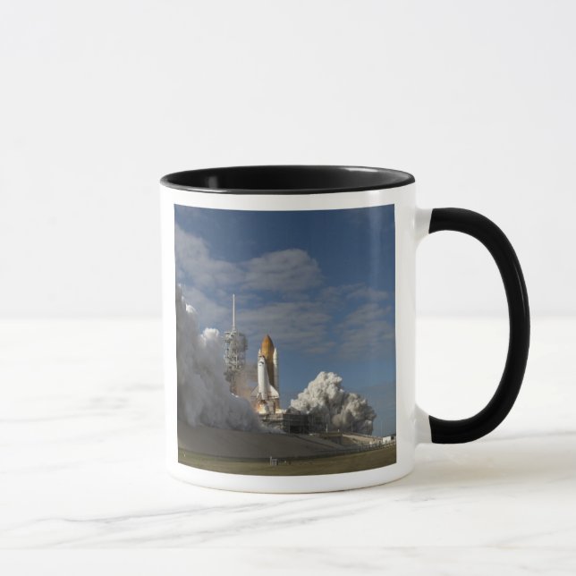 Space Shuttle Atlantis lifts off 23 Mug (Right)