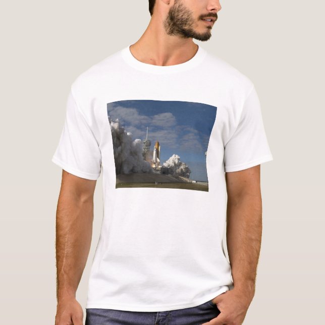 Space Shuttle Atlantis lifts off 23 T-Shirt (Front)