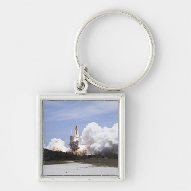 Space Shuttle Atlantis lifts off 27 Keychain (Front)