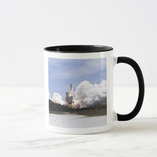 Space Shuttle Atlantis lifts off 27 Mug (Right)