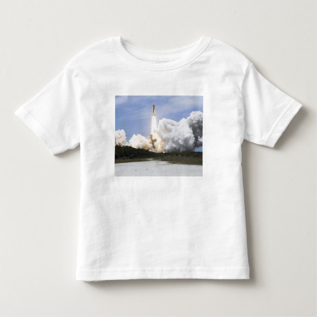 Space Shuttle Atlantis lifts off 28 Toddler T-shirt (Front)