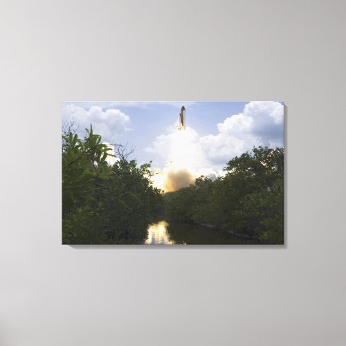 Space Shuttle Atlantis lifts off 3 Canvas Print