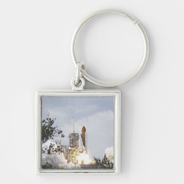 Space Shuttle Atlantis lifts off 3 Keychain (Front)