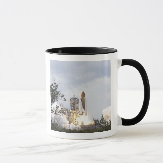 Space Shuttle Atlantis lifts off 3 Mug (Right)