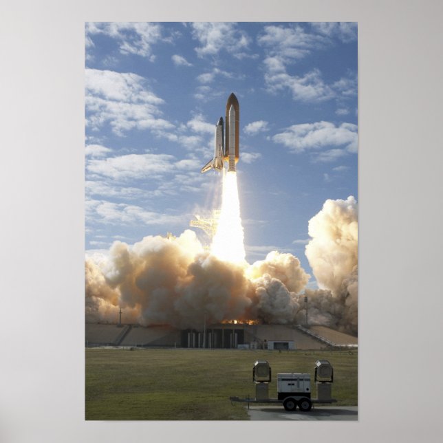 Space Shuttle Atlantis lifts off 4 Poster (Front)