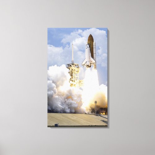 Space Shuttle Atlantis lifts off 5 Canvas Print