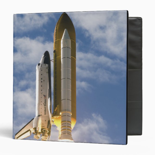 Space Shuttle Atlantis lifts off 6 3 Ring Binder (Front/Inside)