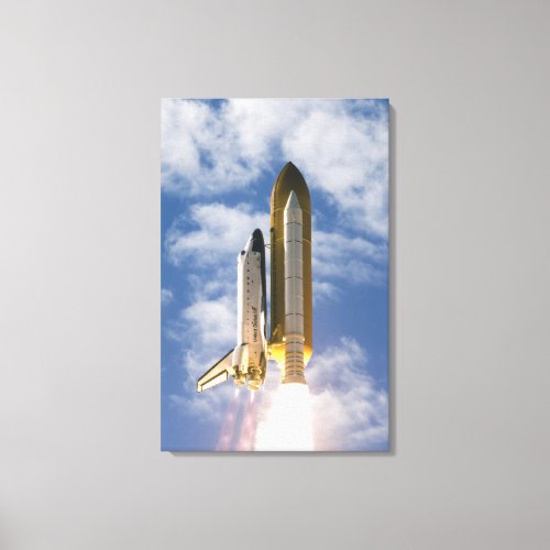 Space Shuttle Atlantis lifts off 6 Canvas Print