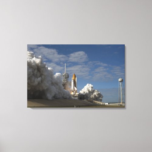 Space Shuttle Atlantis lifts off 7 Canvas Print