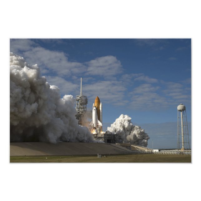 Space Shuttle Atlantis lifts off 7 Photo Print (Front)