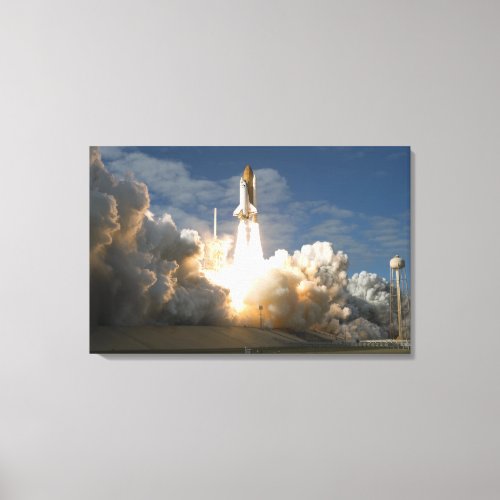 Space Shuttle Atlantis lifts off 8 Canvas Print