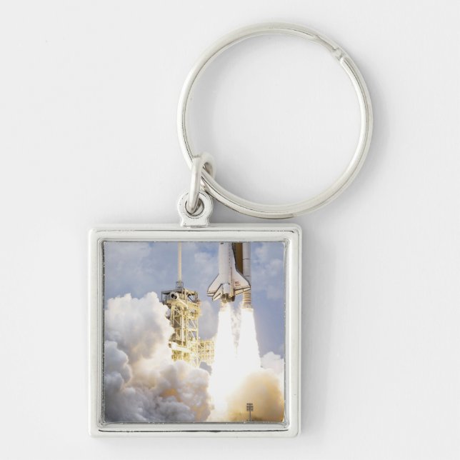 Space Shuttle Atlantis lifts off Keychain (Front)
