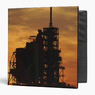 Space Shuttle Atlantis on the launch pad 3 Ring Binder