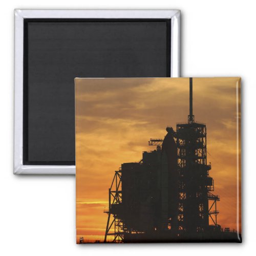 Space Shuttle Atlantis on the launch pad Magnet