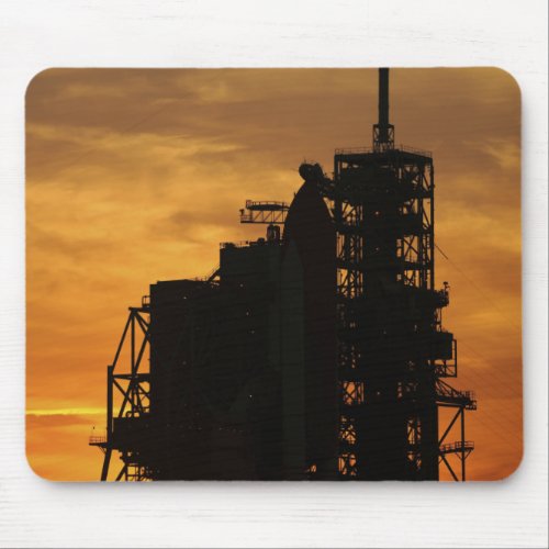 Space Shuttle Atlantis on the launch pad Mouse Pad