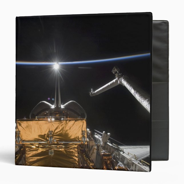 Space Shuttle Atlantis' payload bay 3 Ring Binder (Front/Inside)