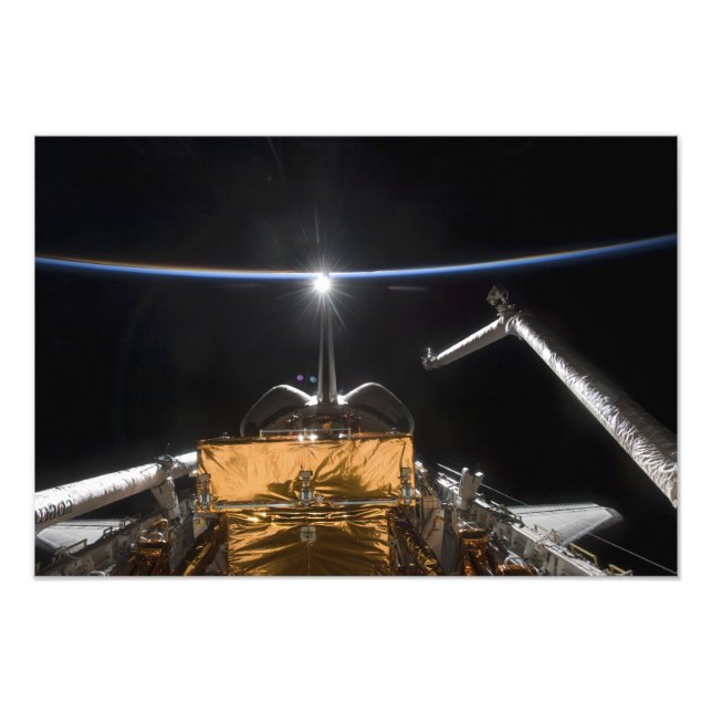 Space Shuttle Atlantis' payload bay Photo Print (Front)