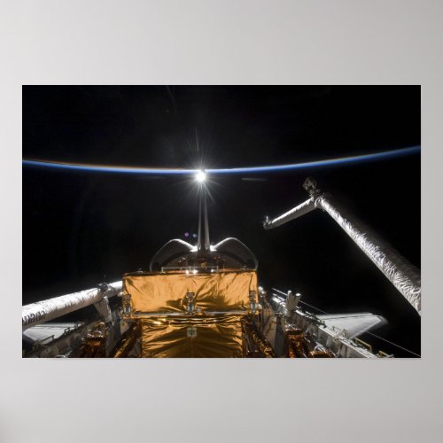 Space Shuttle Atlantis payload bay Poster