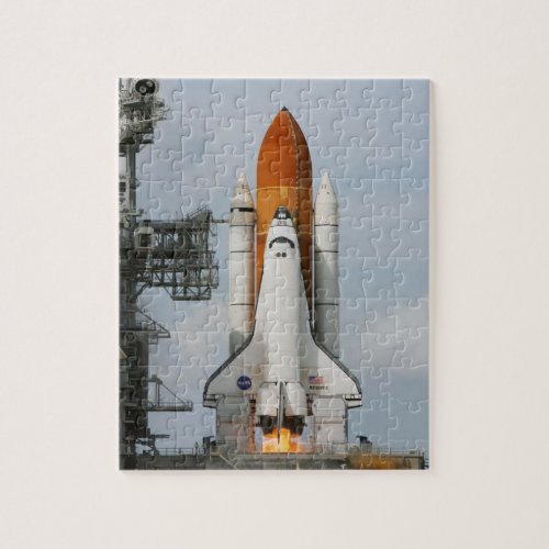 Space Shuttle Atlantis Photo Puzzle w Tin