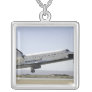 Space Shuttle Atlantis prepares for landing 2 Silver Plated Necklace