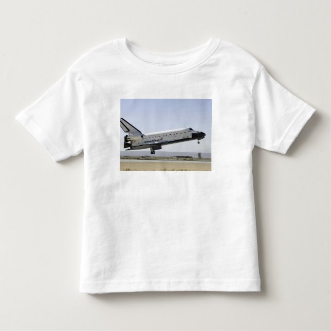 Space Shuttle Atlantis prepares for landing 2 Toddler T-shirt (Front)