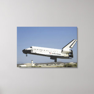 Space Shuttle Atlantis prepares for landing Canvas Print