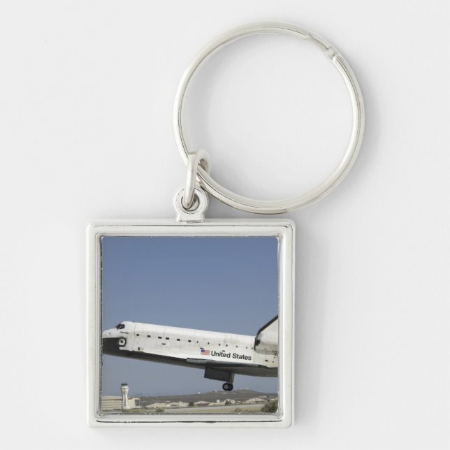 Space Shuttle Atlantis prepares for landing Keychain (Front)