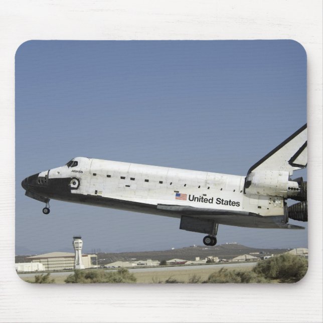 Space Shuttle Atlantis prepares for landing Mouse Pad (Front)