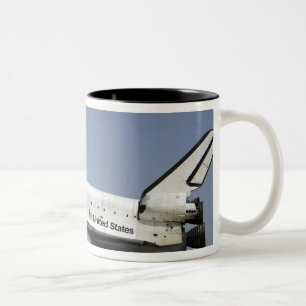 Space Shuttle Atlantis prepares for landing Two-Tone Coffee Mug