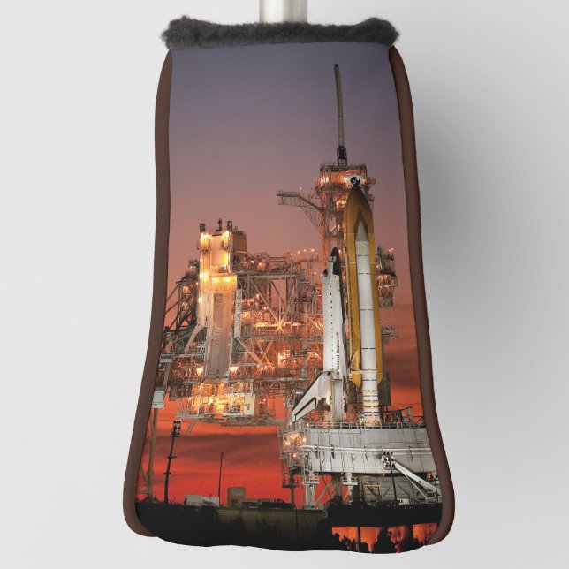 Space Shuttle Atlantis Red Sky Launch NASA Golf Head Cover (Rotate 90)