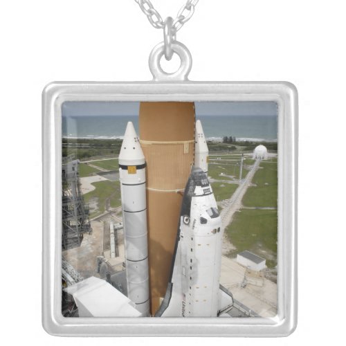 Space shuttle Atlantis Silver Plated Necklace